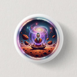 Cosmic Meditator Button Pin