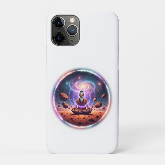 Cosmic Meditator Galaxy Phone Case (Rückseite)