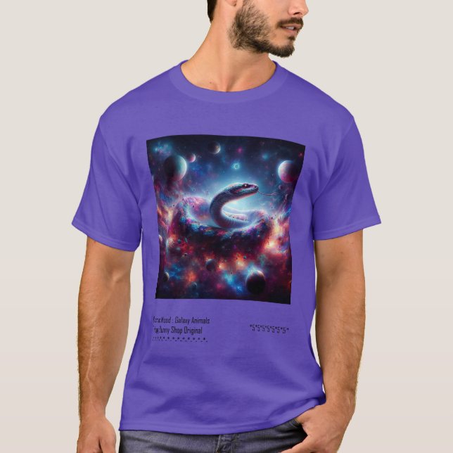 Cosmic Mood: Galaxy Animals Tshirt #4 (Vorderseite)
