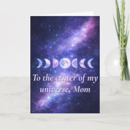 Cosmic Moon Phases Mother’s Day Card Karte