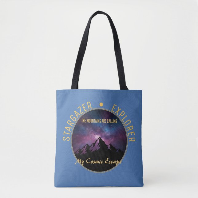 Cosmic Mountain Calling Tasche (Vorderseite)