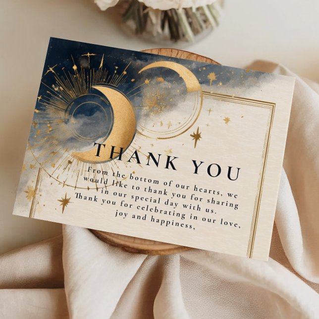 Cosmic Night Wedding Dankeskarte (Von Creator hochgeladen)