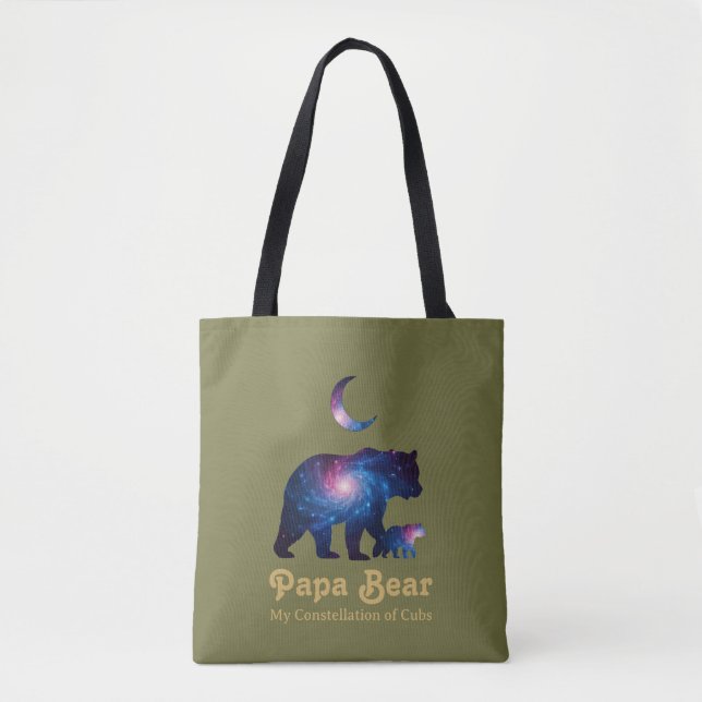 Cosmic Papa Bear & Cub Tasche (Vorderseite)
