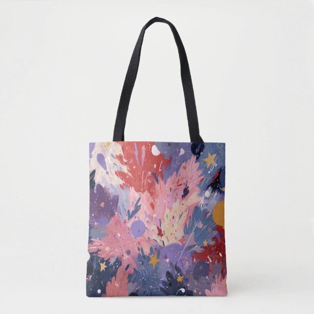 Cosmic Party Abstract Explosion Tasche (Vorderseite)