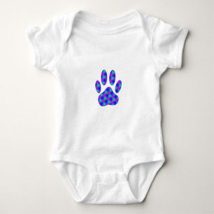 Cosmic Paw Print Baby Strampler