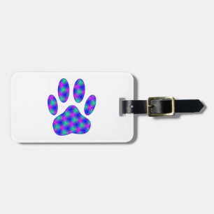 Cosmic Paw Print Gepäckanhänger