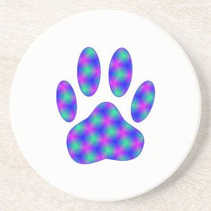 Cosmic Paw Print Getränkeuntersetzer