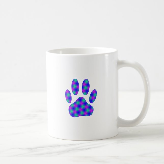 Cosmic Paw Print Kaffeetasse (Rechts)