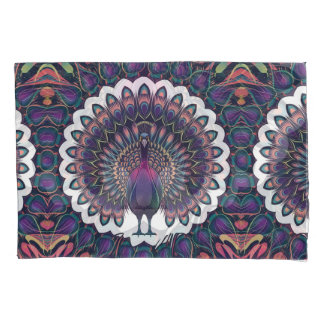 Cosmic Peacock Mandala Kissenbezug