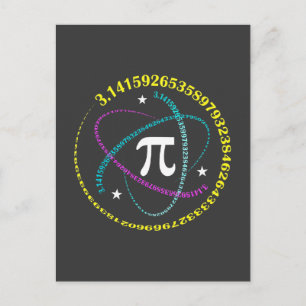 Cosmic Pi Day Shirt – Galaxie-Math-Design – 3,1415 Postkarte