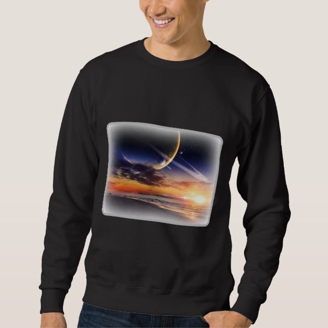 Cosmic Planet Horizon Basic Sweatshirt (Vorderseite)