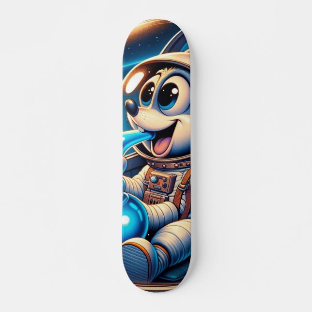 Cosmic-Puff-Maus Skateboard (Vorne)