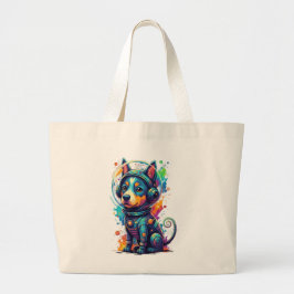 Cosmic Pup Astronaut - Tote Jumbo Stoffbeutel