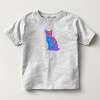 Cosmic Quilt Feline – Trippy Geometric Cat Art Kleinkind T-shirt