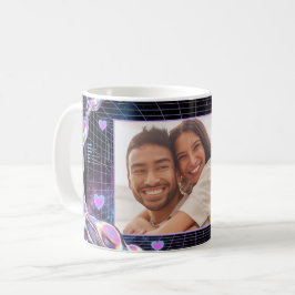 Cosmic Romance Digital Love Valentine's Card Kaffeetasse