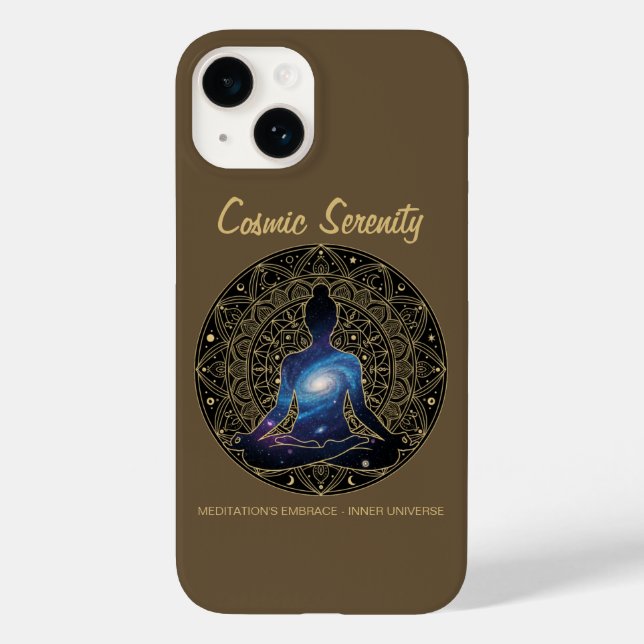 Cosmic Serenity Meditation – Galaxy Mandala  Case-Mate iPhone 14 Hülle (Rückseite)