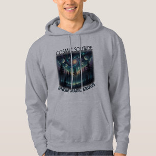 Cosmic Solitude Galaxy Forest • Mondphasen Hoodie