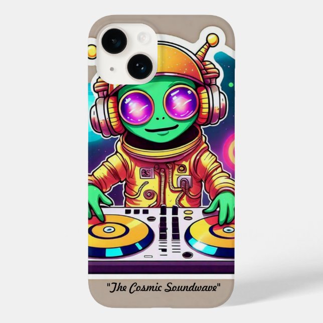 "Cosmic Soundwave Party" Case-Mate iPhone 14 Hülle (Rückseite)