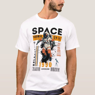 "Cosmic Space Astronaut 1990 Exposure Galaxy T-Shirt