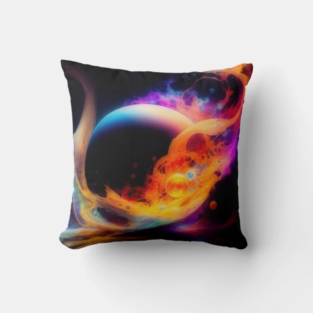 Cosmic Spere Splash Kissen (Vorderseite)