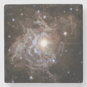 Cosmic Star Holiday Wreath Steinuntersetzer