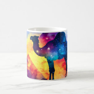 Cosmic Starry Night Egyptian Camel Landschaft Kaffeetasse