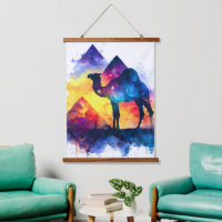 Cosmic Starry Night Egyptian Camel Landschaft