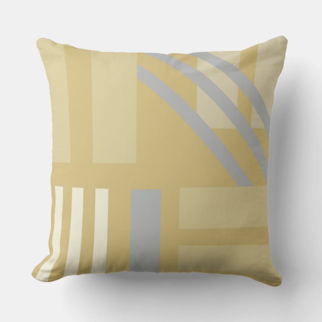 Cosmic Stripe Gold Kissen (Vorderseite)
