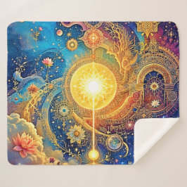 Cosmic Sun Mandala Art Sherpadecke