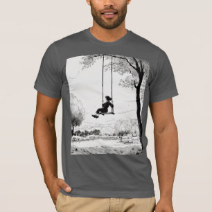 "Cosmic Swing - Hergé Inspiriert Pen & Ink Univers T-Shirt