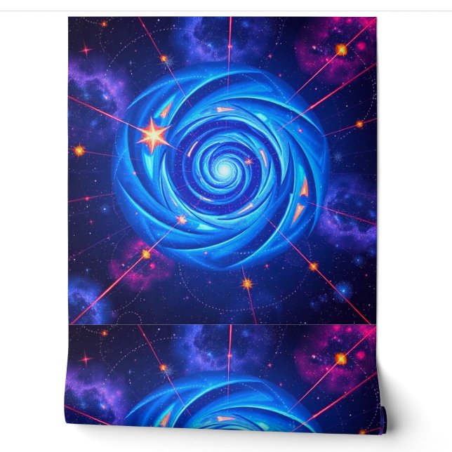 Cosmic Swirt Wall Art Tapete (Abrollen)