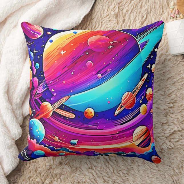 Cosmic Symphony Artwork Kissen (Decke)