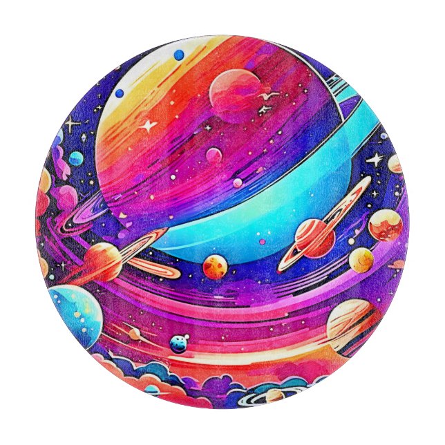 Cosmic Symphony Artwork Schneidebrett (Vorderseite)