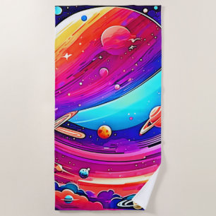 Cosmic Symphony Artwork Strandtuch