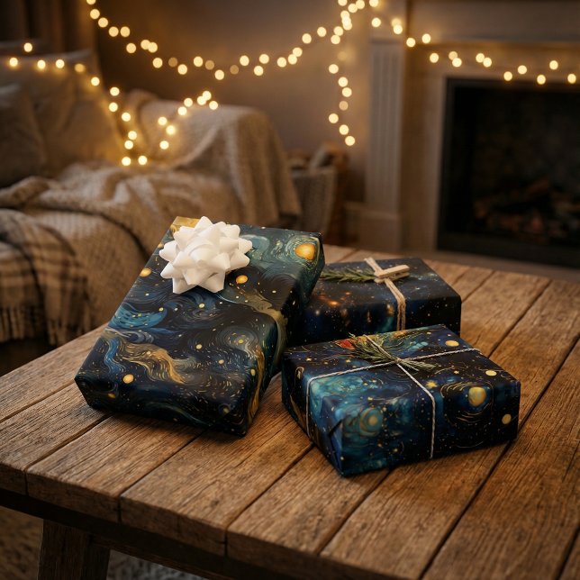 Cosmic Symphony Celestial Musical Shapes Design Geschenkpapier Set (Von Creator hochgeladen)