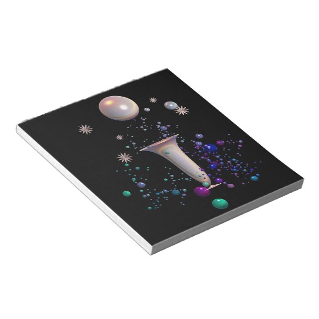 Cosmic Symphony Notepad Notizblock (angewinkelt)