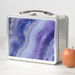 Cosmic Tanzanite Crystal Metall Lunchbox