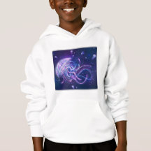Cosmic Tides Cosmic Jellyfish Kids Blanc