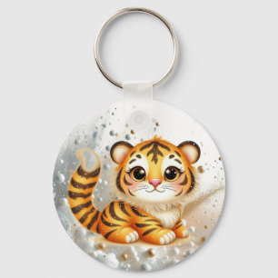 Cosmic Tiger Cub Trinas Schwanzwedel-Abenteuer Schlüsselanhänger