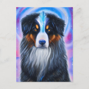 Cosmic Tri Color Austrailian Shepherd Postkarte