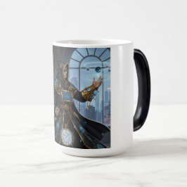 Cosmic Uhrwerk Mage Fantasy Sci-Fi Kunst Verwandlungstasse