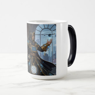 Cosmic Uhrwerk Mage Fantasy Sci-Fi Kunst Verwandlungstasse