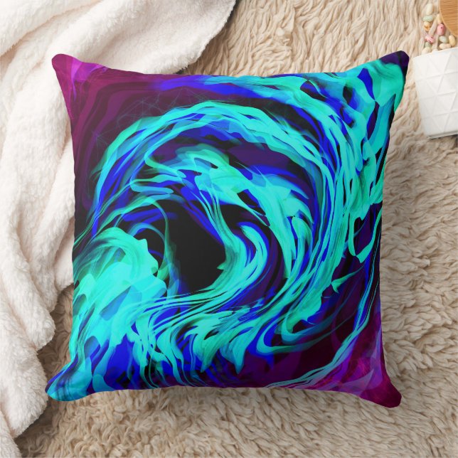 "Cosmic Vortex" dekoratives Pillow Kissen (Decke)
