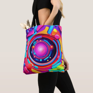 Cosmic Vortex: Eine Neon Odyssey Tasche