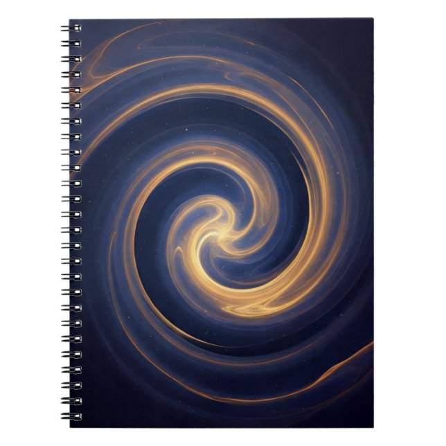 Cosmic Vortex of Golden Light Notizblock (Vorderseite)
