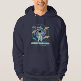 Cosmic Wanderer Astronaut Telescop Hoodie