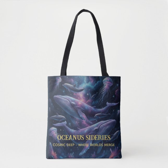 Cosmic Whale Galaxy Ocean Tasche (Vorderseite)
