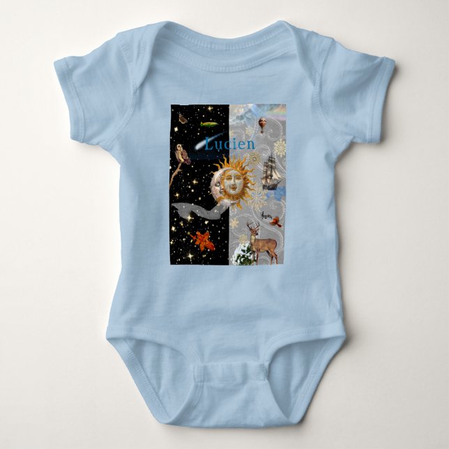 Cosmic Winter Baby Bodysuit Baby Strampler (Vorderseite)