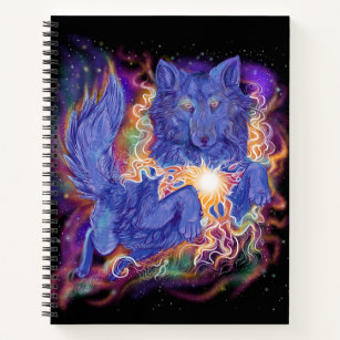 Cosmic Wolf Sketchbook-Notebook Notizbuch