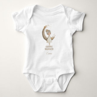 Cosmic Wonder Fairy Moon Personalisierter Name Baby Strampler